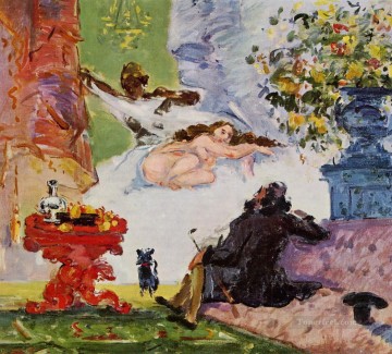 Paul Cezanne Painting - Una Olimpia moderna Paul Cézanne